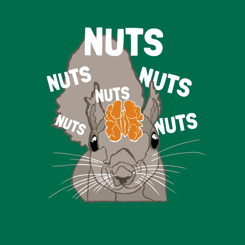Nuts Brain Fuchshörnchen Grauhörnchen Squirrel