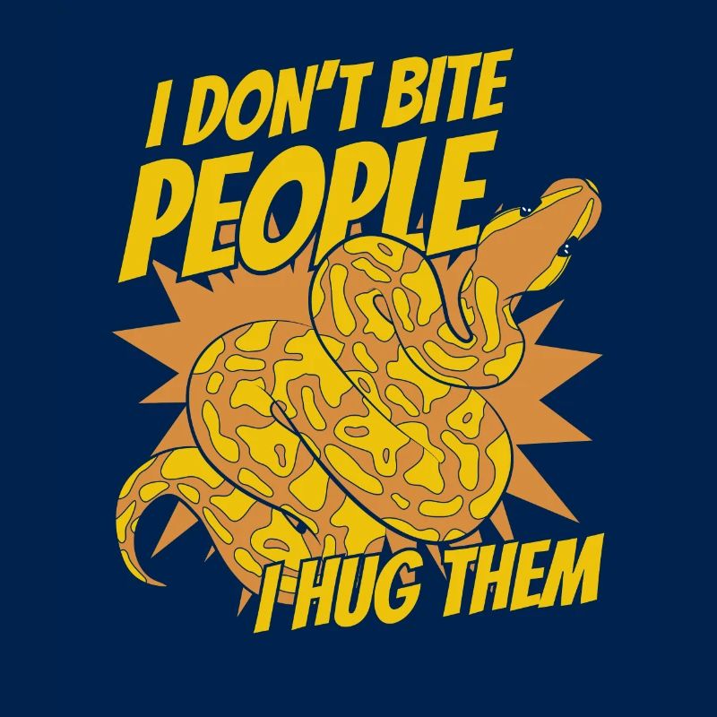 I Don't Bite People I Hug Them Python Banana Ball