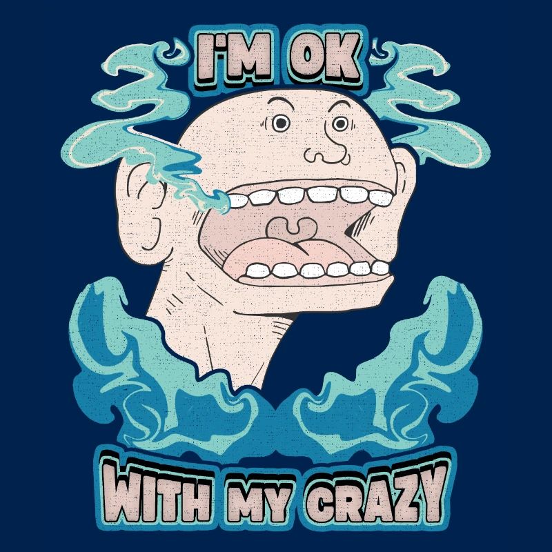 Comic, Comic-Strips, Crazy Man, lustiger Spruch