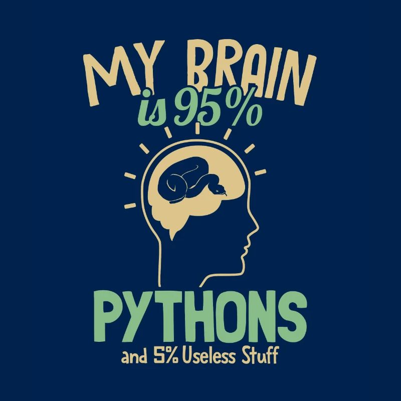 Mon cerveau est composé à 95% de pythons Python Snake Banana