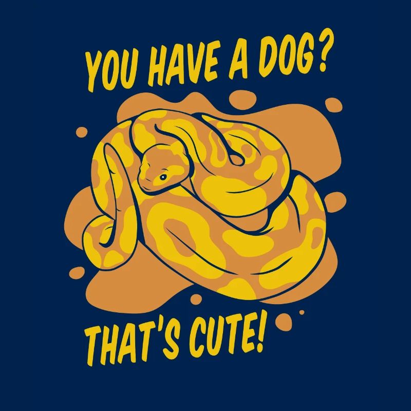 Vous avez un chien mignon Python serpent banane