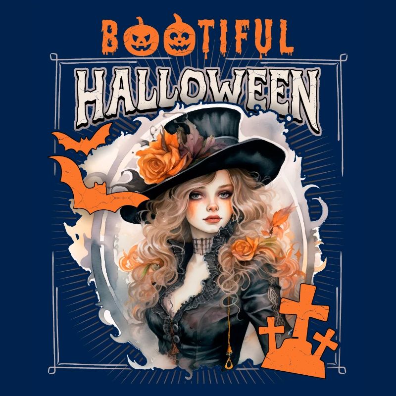 Gothic Halloween Witch, Saying Bootiful