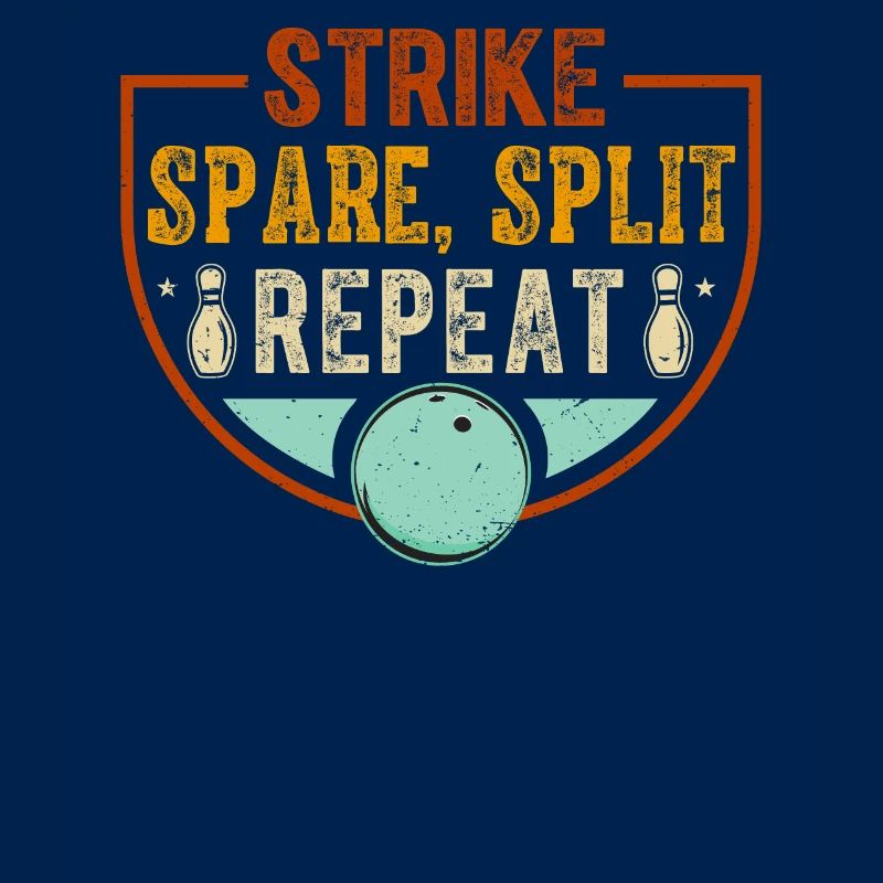 Bowling Oberteil - Strike Spare Split Repeat