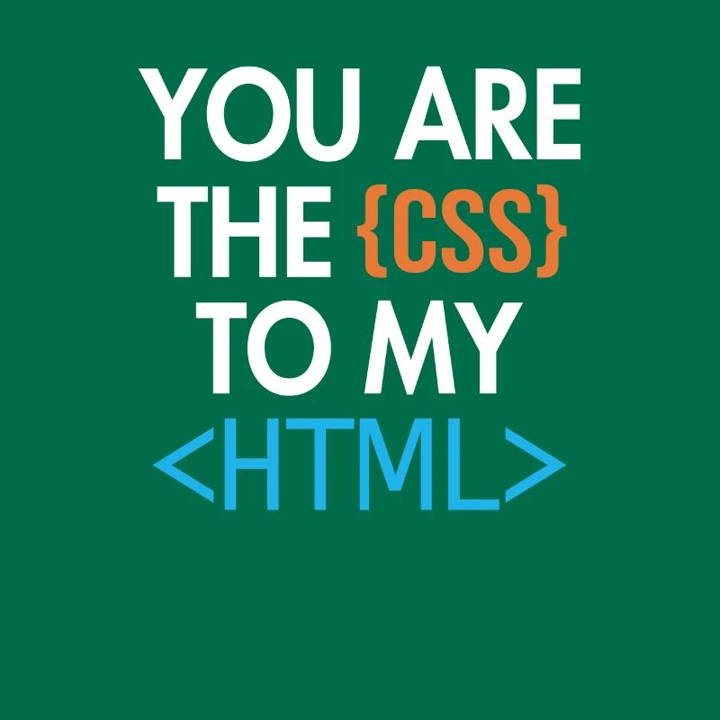 You are the CSS to my HTML Developer Coder
