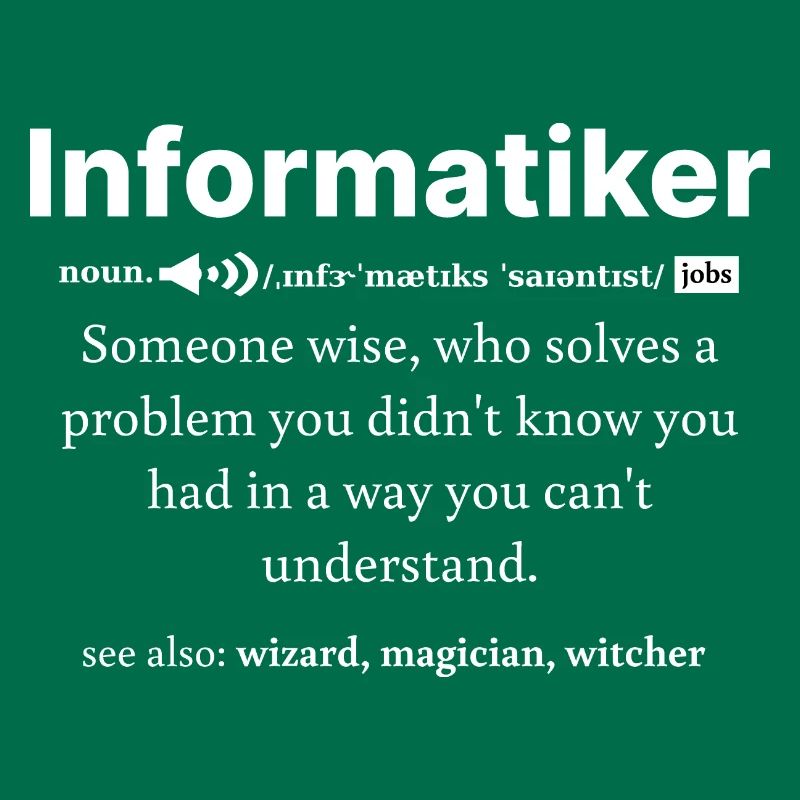 IT Informatik Informatiker Computerarbeit Geschenk