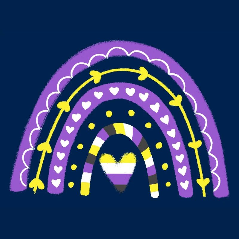 Nonbinary Pride Boho Rainbow