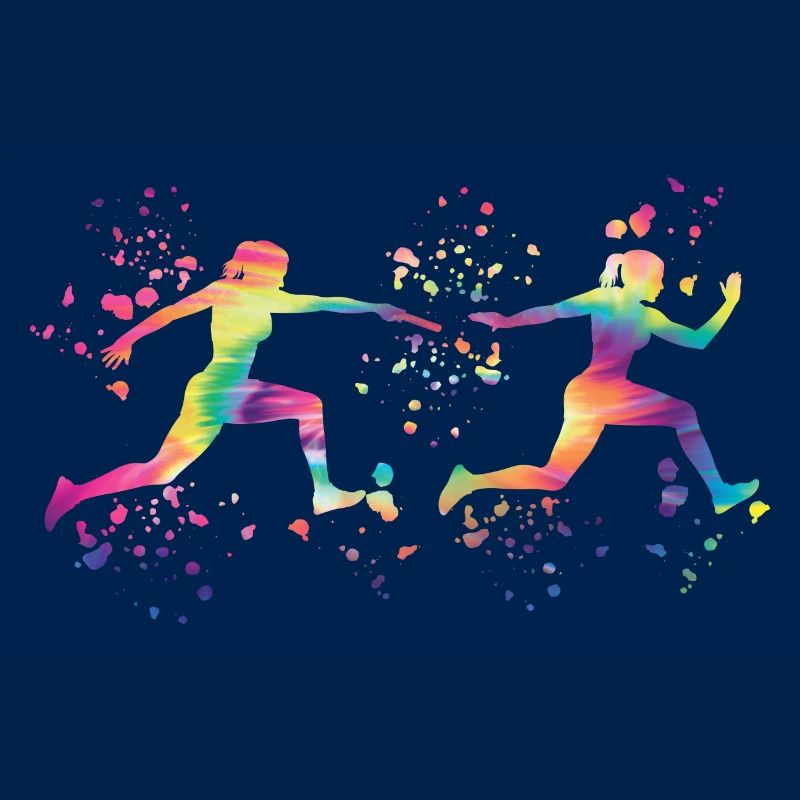 Coureur de relais, Course de relais, Course de relais, Course de relais