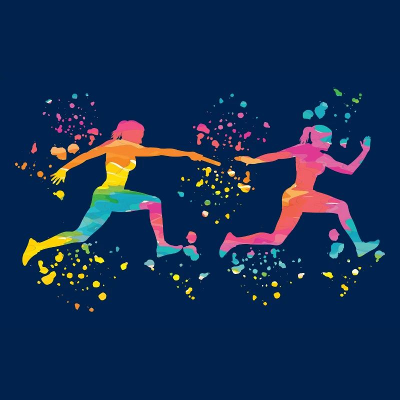 Coureur de relais, Course de relais, Course de relais, Course de relais