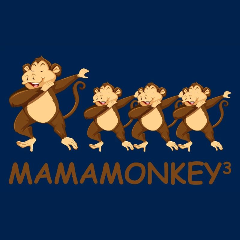 Schwanger werdene Mutter Drillinge Affe