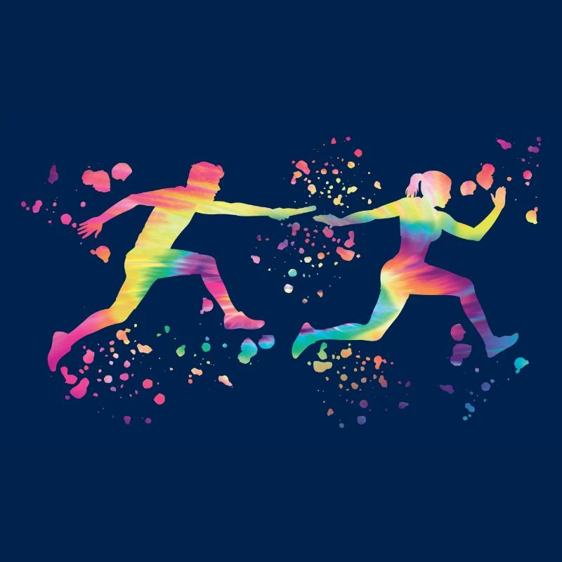 Coureur de relais, Course de relais, Course de relais, Course de relais