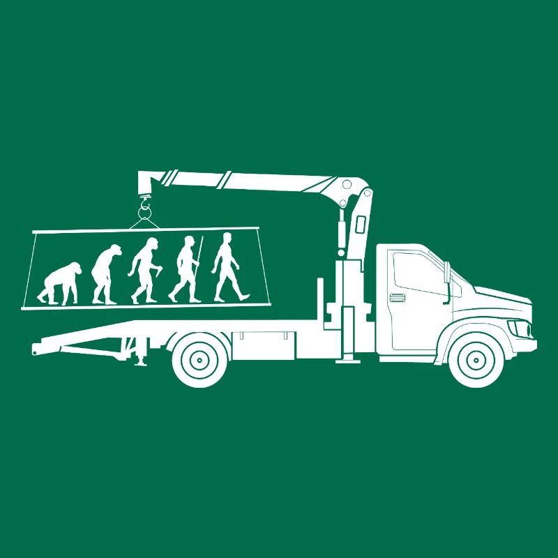 Abschlepper Evolution Silhouette Minimalistisch
