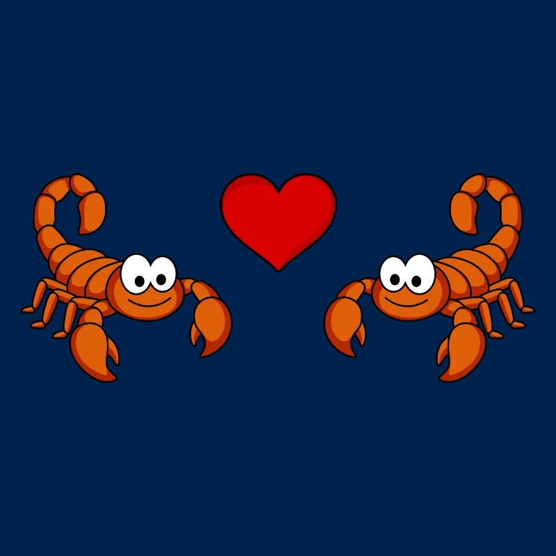 Skorpion Comic Paar liebe