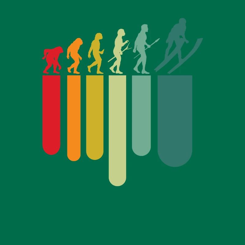 Vintage Ski Evolution