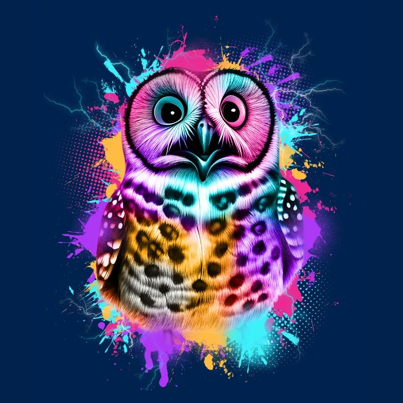 Eule Bunte Graffiti Eule
