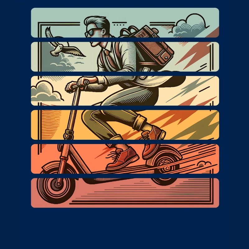 E-Scooter E-Roller Tretroller