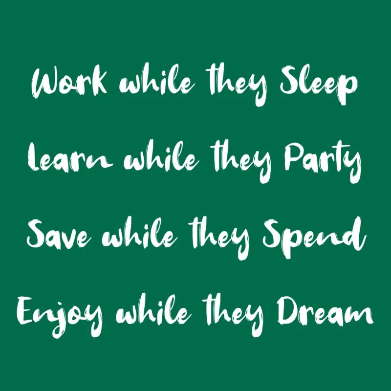 Work while they sleep!