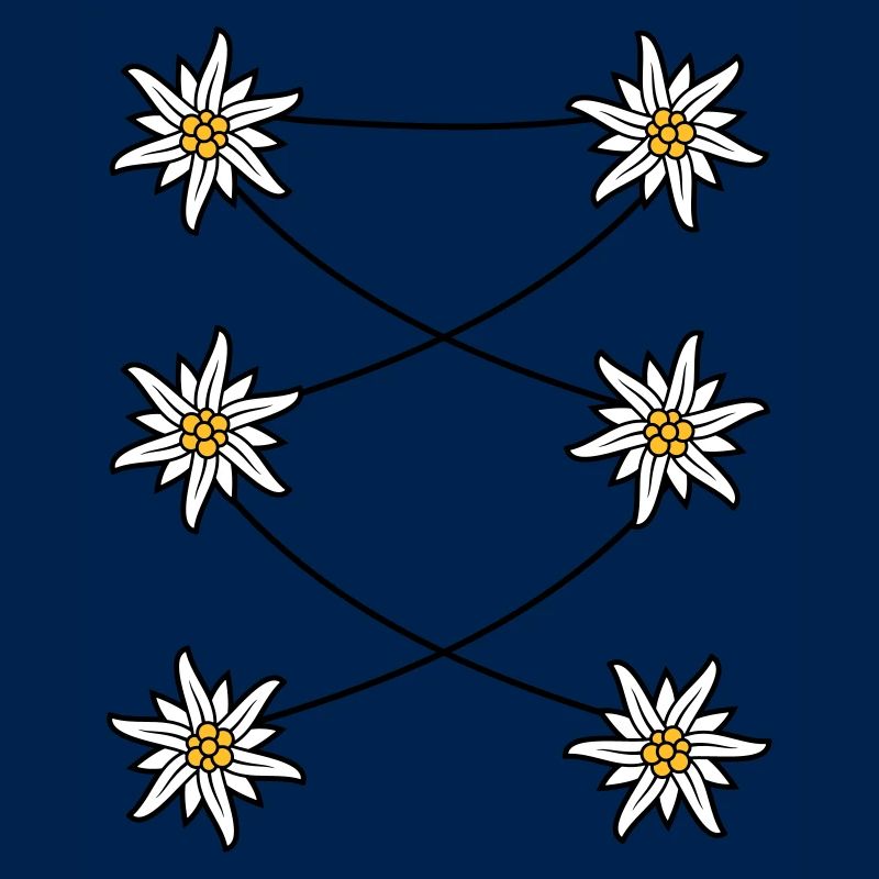 Dirndl forklæde Edelweiss