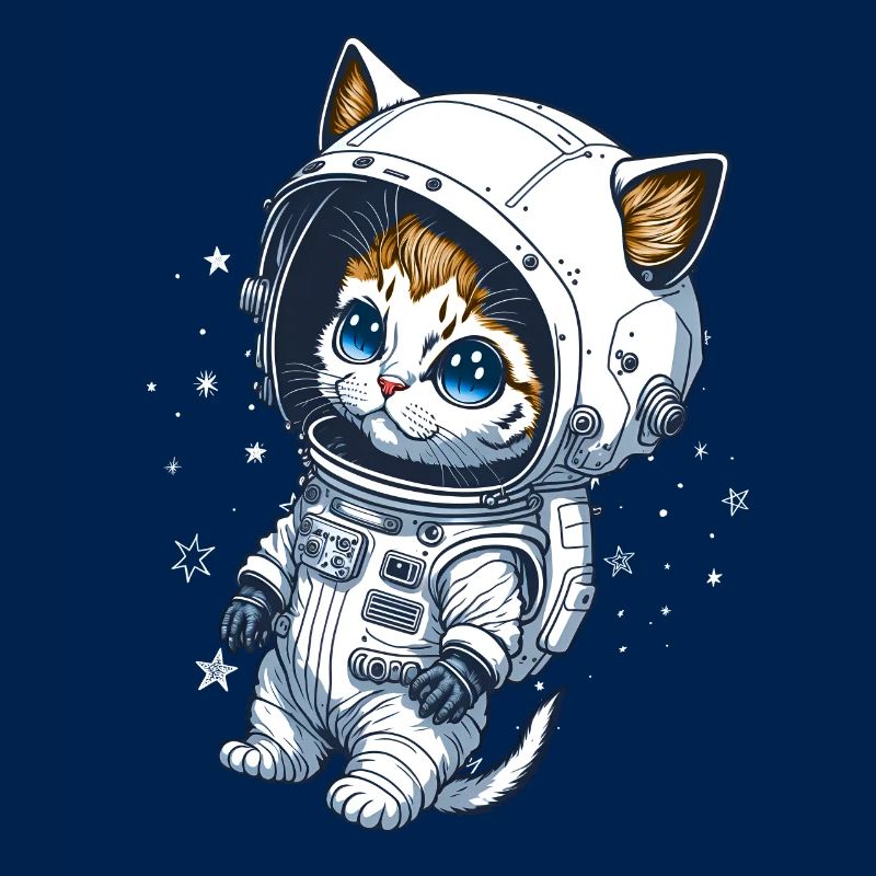 Bébé chat dans l’espace