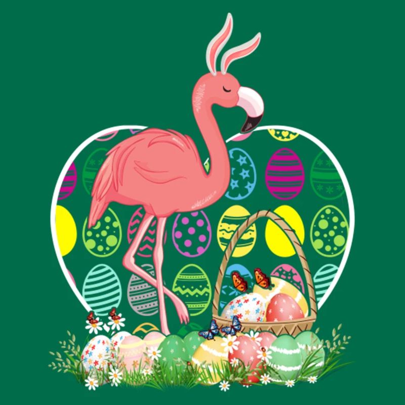 Flamingo Easter Eggs Funny Easter Day Eggs Hunters