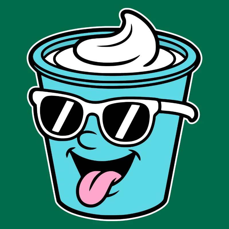 Becher Crème Frech Joghurt Rahm Sahne Eis Pudding