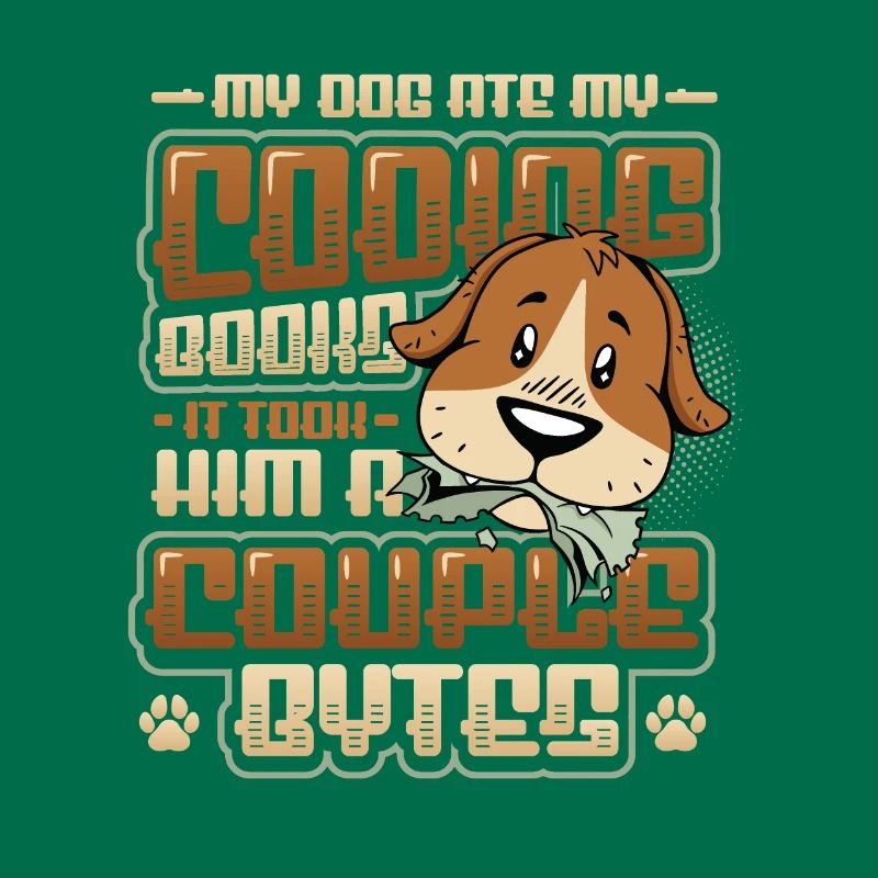 Dog Bytes Code Programmation de blagues informatiques