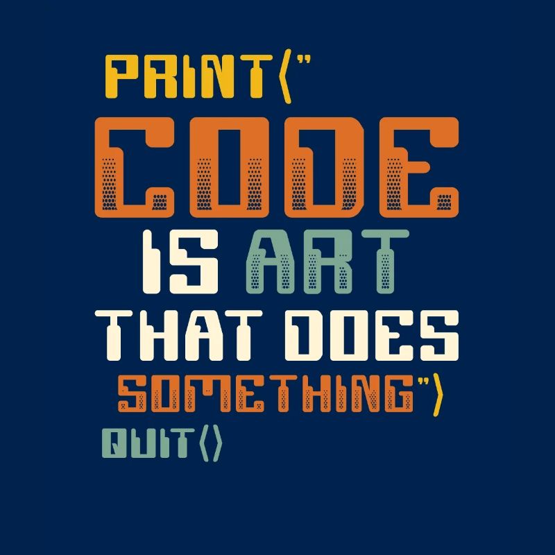 Code is an art that does something, programming