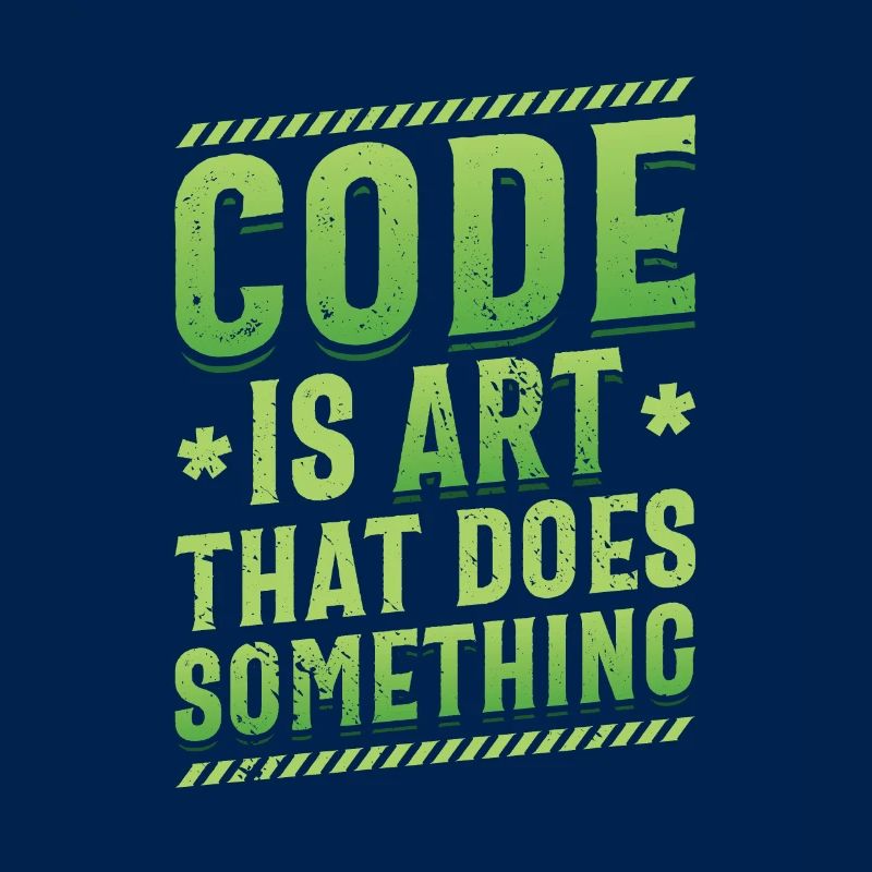 Code is an art that does something, programming