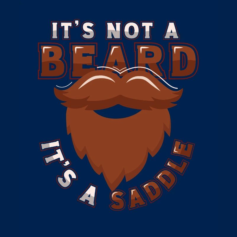 It's not a beard, it's a saddle bearded men