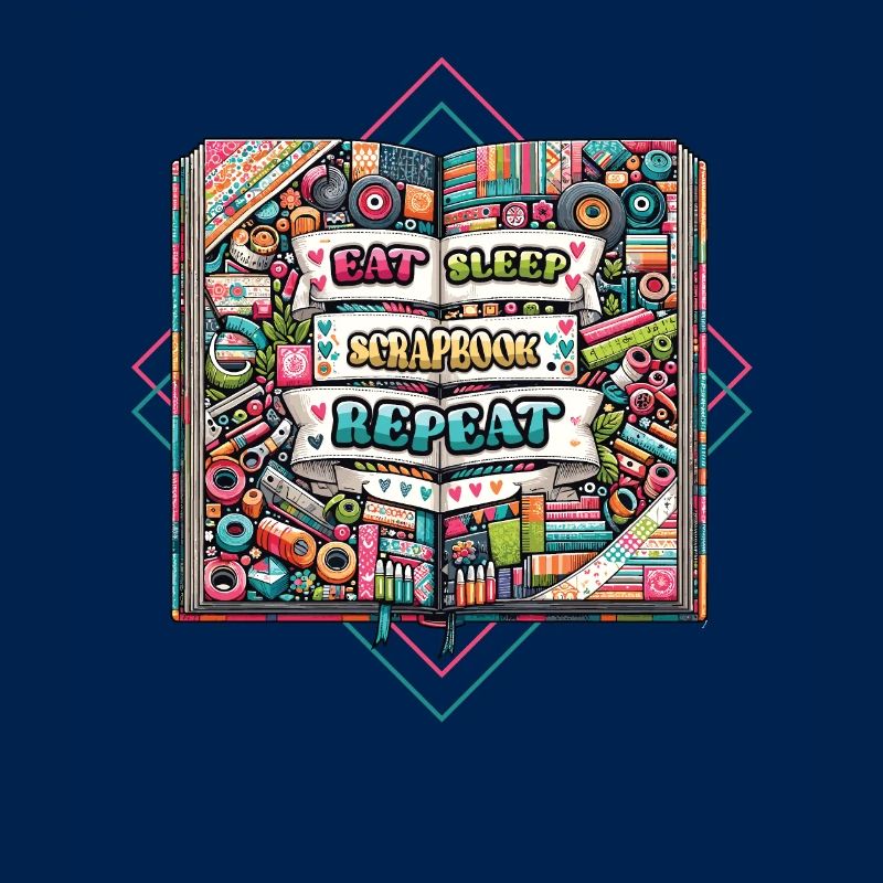 Mädchen Scrapbooking Enthusiast Scrapbook