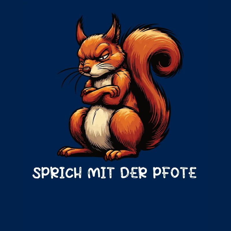 Sprich mit der Pfote Eichhörnchen Eichhorn Nager