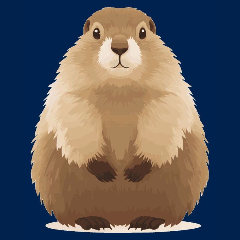 süßes knuffiges Murmeltier