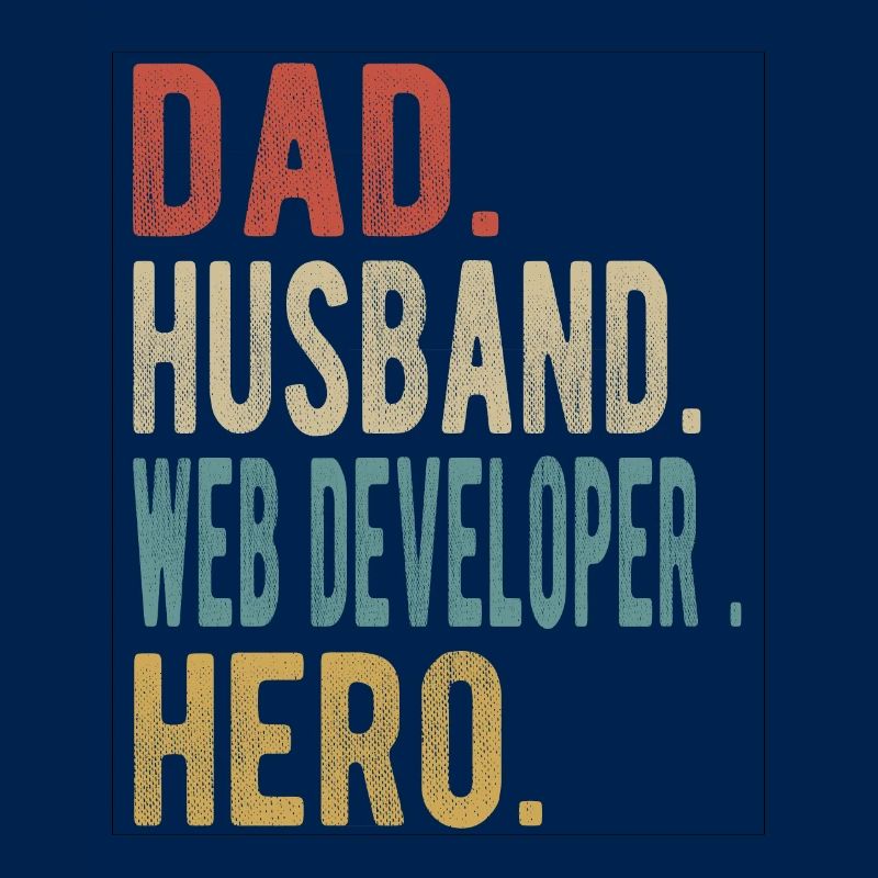 Web Entwickler Papa Ehemann Held
