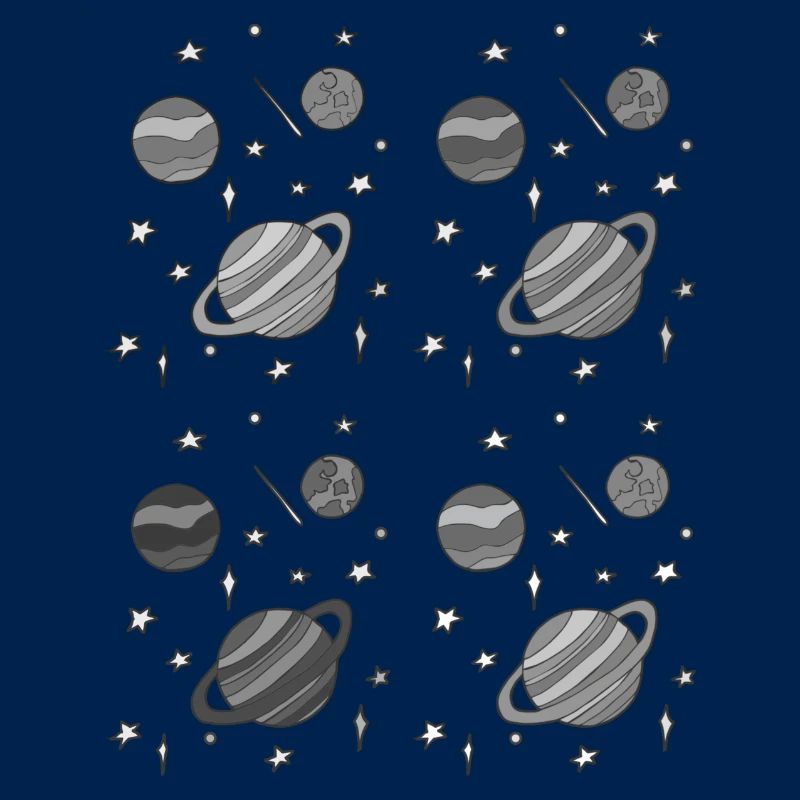 Planet pattern grayscale