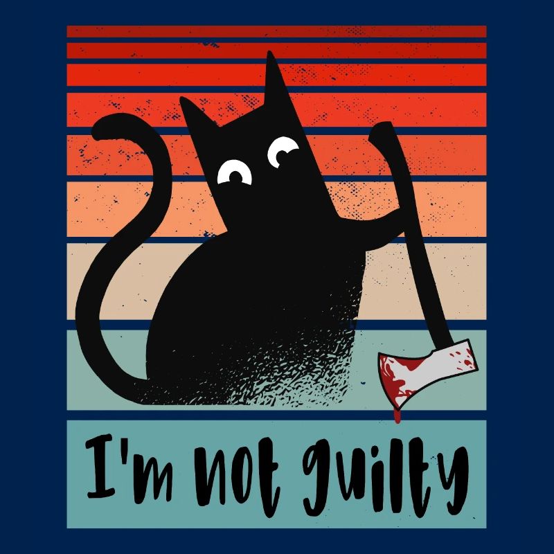 Ich bin unschuldig, Katze mit blutiger Axt