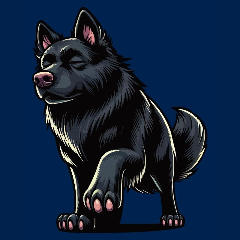 Schwarzer Schäferhund Schäferhundbesitzer 