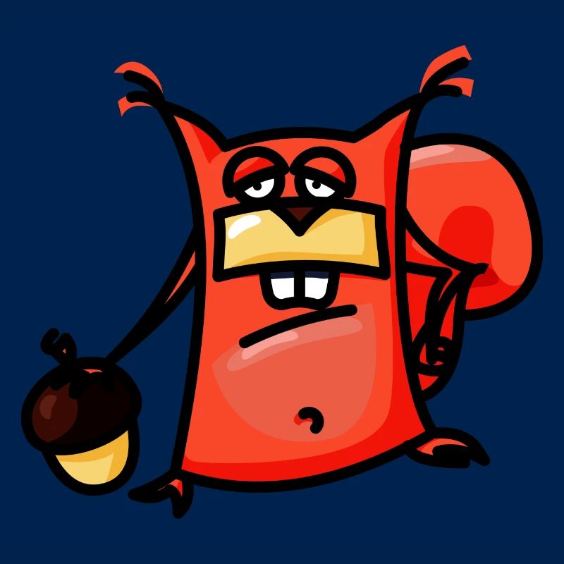 crazy Comic Eichhörnchen