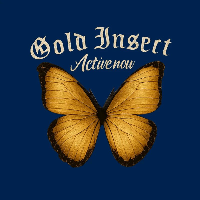 Golden Butterfly Fans Active Gift Idea