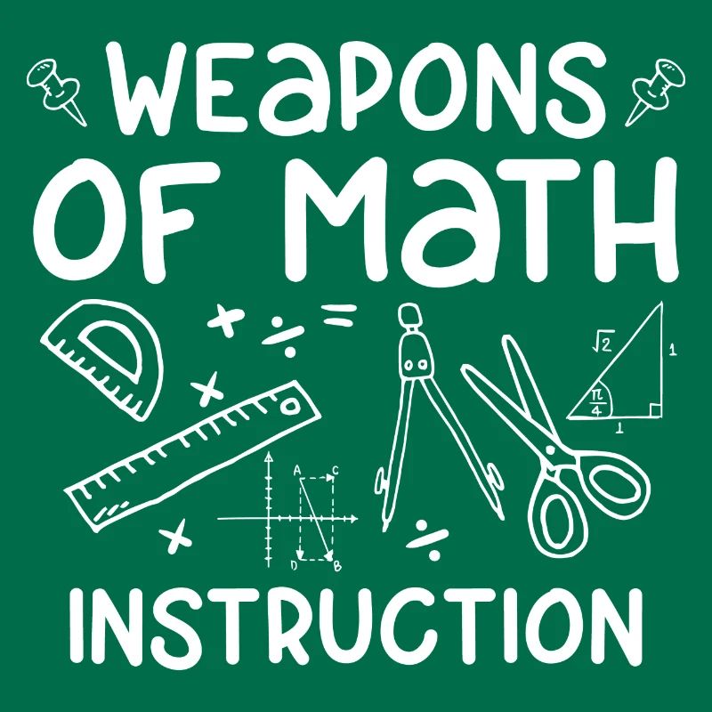 Armes de Math Instruction drôle Math Math Quote Gift