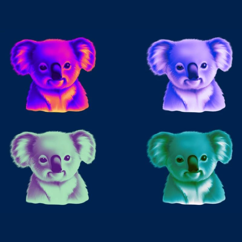 Koala bunt Geschenkidee Koalas Pop Art Pop-Art