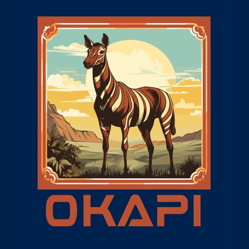 Okapi coucher de soleil Animal