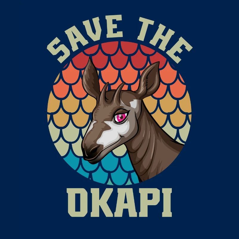 Okapi coucher de soleil Animal