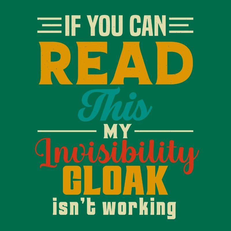 My invisible coat doesn't work