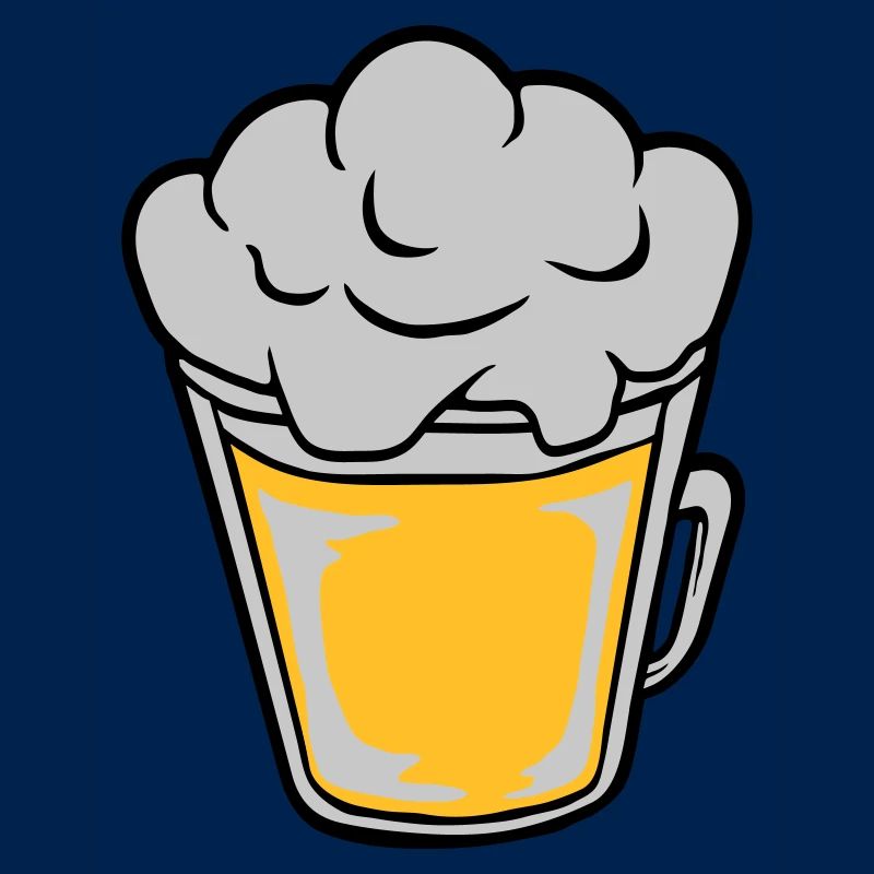 Bière comique vue d’en haut