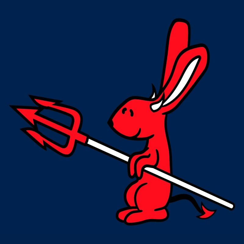 Bunny Devil Demon Evil Satan Hell Trident Costume