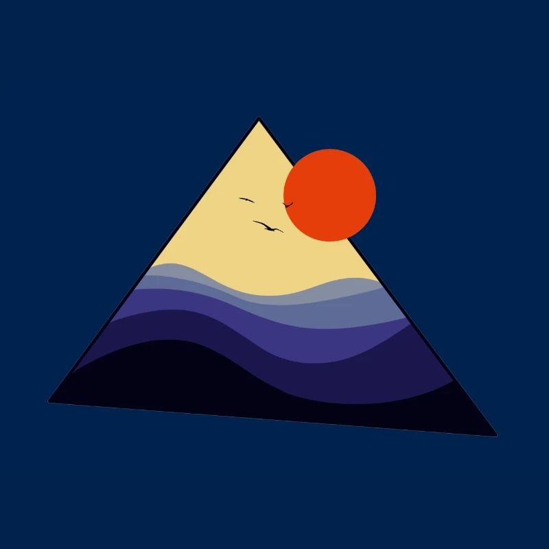 Triangle Coucher de soleil