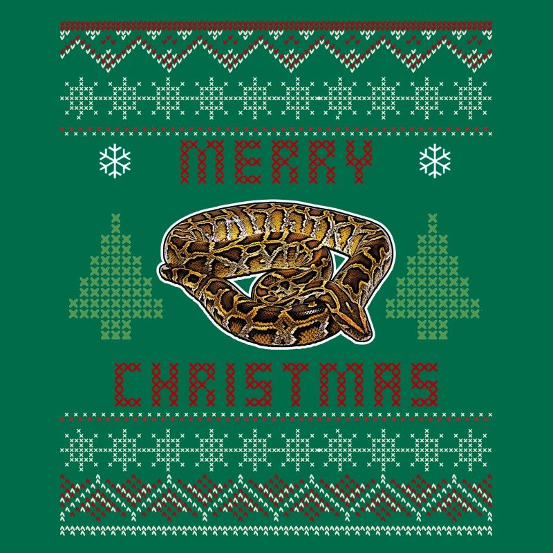 Burmesische Python Weihnachten