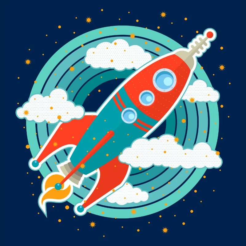 Retro Rocket (circles)