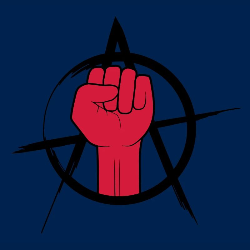 Conception de l'anarchie du logo Faust