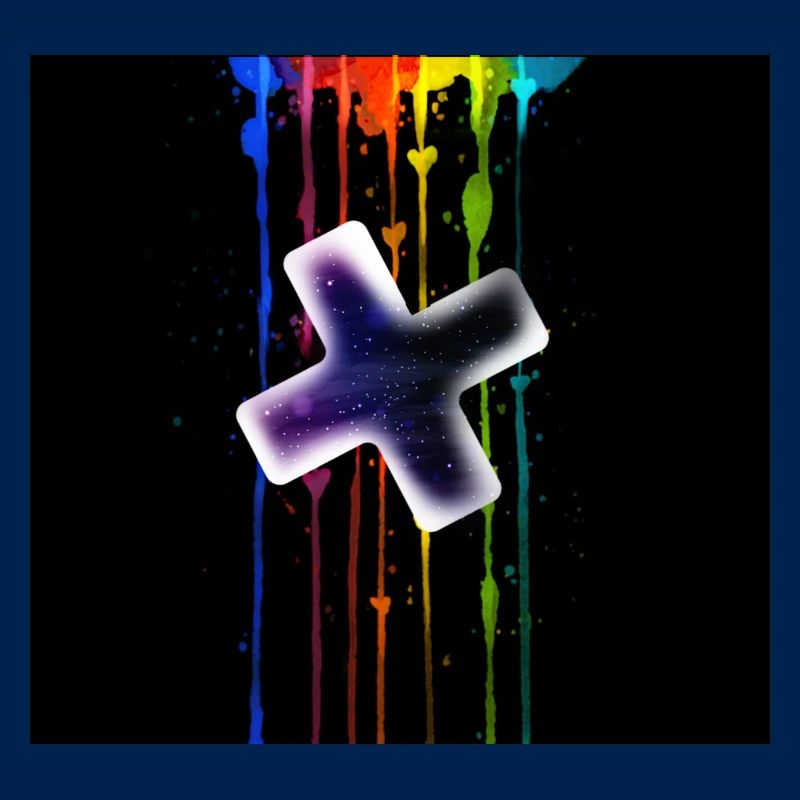 Plus vor einen Regenbogen