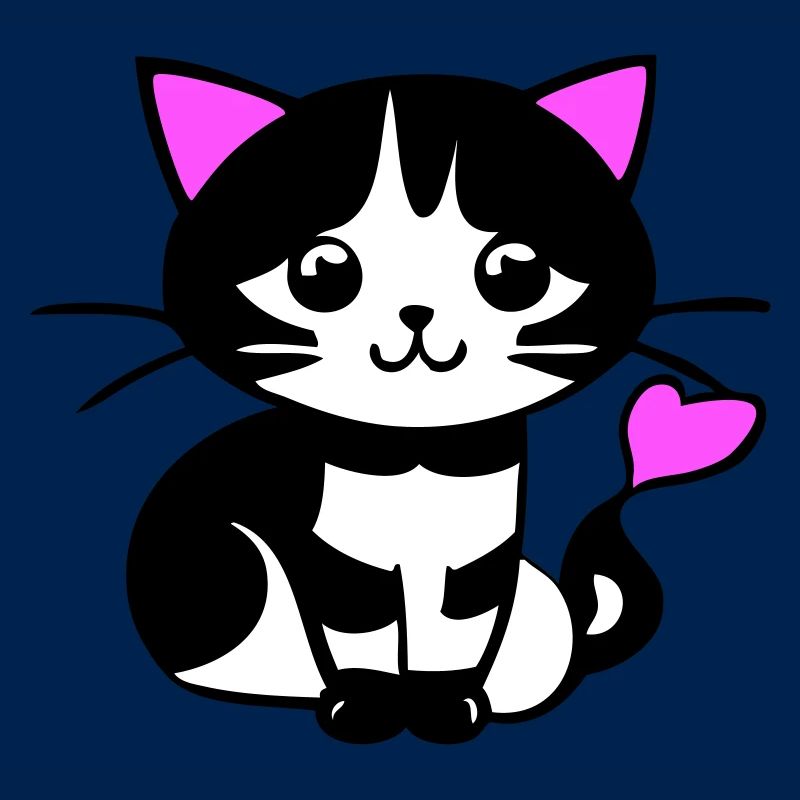 Chat mignon dans la bande dessinée